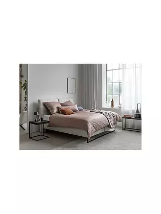 JOOP | Satin Bettwäsche 70x90cm/140x200cm MICRO PATTERN Rose/Grau | 